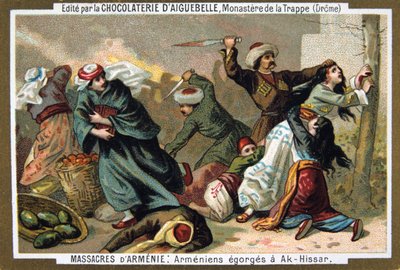 Az örményeknek elvágják a torkukat Ak-Hissarban, 1895-ben alkotó: Unbekannt