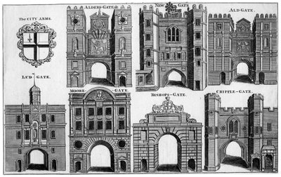 London City fegyverei és kapui, 1650 19. század alkotó: Unbekannt