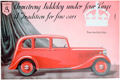 Armstrong Siddeley Motors hirdetés, 1937 alkotó: Unbekannt