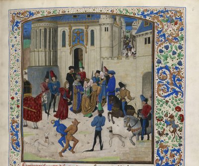 Isabeau de Bavaria megérkezése Párizsba, kb. 1470-1475. alkotó: Unbekannt