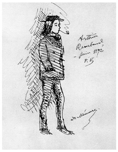 Arthur Rimbaud francia költő és kalandor, 1895 1956 alkotó: Unbekannt