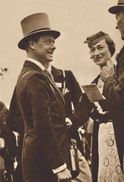 Ascot, 1935. június – Edward király, akkori walesi herceg, Mrs. Simpsonnal, 1937 alkotó: Unbekannt