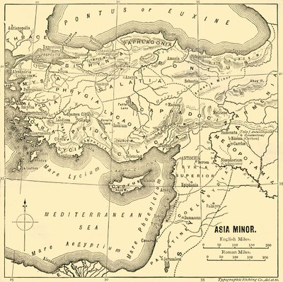 Kis-Ázsia – térkép, 1890. alkotó: Unbekannt