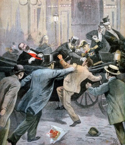 Marie François Sadi Carnot, a Francia Harmadik Köztársaság elnökének meggyilkolása, 1894 alkotó: Unbekannt