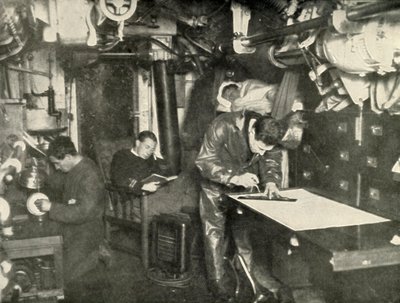 A tenger fenekén. Egy tengeralattjáró gardróbjában, 1919. alkotó: Unbekannt