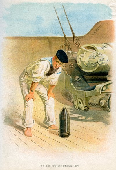 A Breechloading Gunnál, c1890-c1893 alkotó: Unbekannt