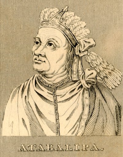 Atabalipa, c1502-1533, 1830. alkotó: Unbekannt