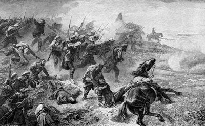 A baszk karlisták támadása az 1872-1876-os lázadás során, 1902 alkotó: Unbekannt