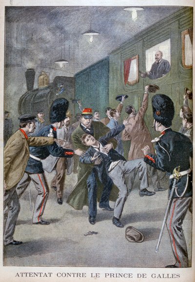 Edward walesi herceg elleni támadási kísérlet Brüsszelben, 1900 alkotó: Unbekannt