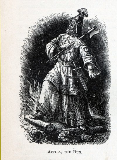 Attila the Hun, 1882 alkotó: Unbekannt