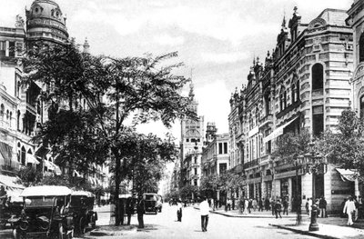 Avenida Rio Branco, Rio de Janeiro, Brazília, 1920-as évek alkotó: Unbekannt