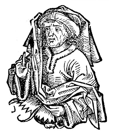 Averroes Ibn Rushd 1126-1198, kiemelkedő középkori iszlám filozófus, 1493 alkotó: Unbekannt
