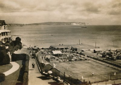 Bandstand & Tennis Courts, Shanklin, I.O.W., 1920. alkotó: Unbekannt