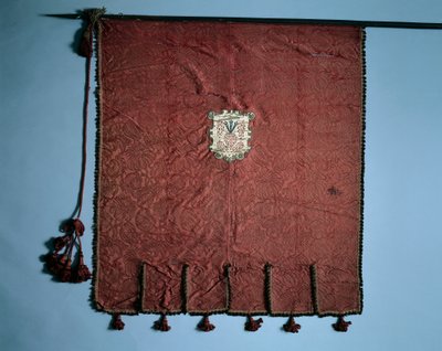 Banner Krisztus-szenvedélyérmekkel, 1700-as évek. alkotó: Unbekannt
