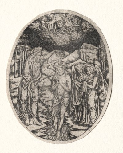 Krisztus keresztsége, 1400-as évek. alkotó: Unbekannt