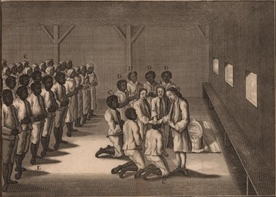 A fekete rabszolgák megkeresztelkedése, 1757. alkotó: Unbekannt