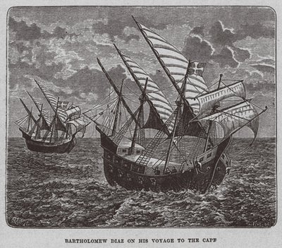 Bartholomew Diaz dél-afrikai útján, 1878 alkotó: Unbekannt