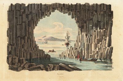 Bazaltoszlopok a Fingal-barlangban, Staffa, Belső-Hebridák, Skócia alkotó: Unbekannt