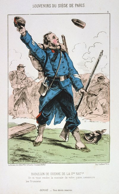 Nemzetőrség hadi zászlóalja, Párizs ostroma, 1870-1871 alkotó: Unbekannt