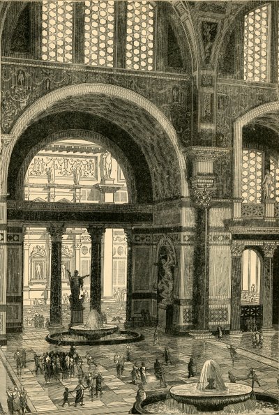 Caracalla fürdőit felújították, 1890. alkotó: Unbekannt