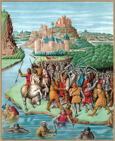 Bachides és Jonathan közötti csata, Makkabeusok lázadása, Kr.e. 160, XIX. század alkotó: Unbekannt