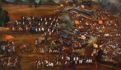 Csata perzsák és oroszok között Szultanábád közelében, 1812. február 13. c1815 alkotó: Unbekannt