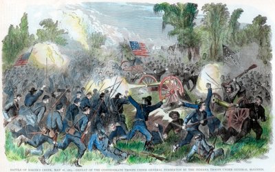 Bakers Creek-i csata, Mississippi állam, amerikai polgárháború, 1863. május 16 alkotó: Unbekannt
