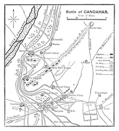 Kandahári csata: terv, 1902 alkotó: Unbekannt