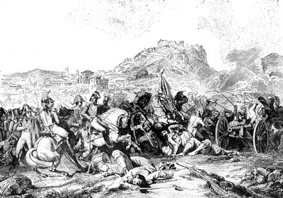 Castallai csata, Spanyolország, 1812. július 21. 1882-1884 alkotó: Unbekannt