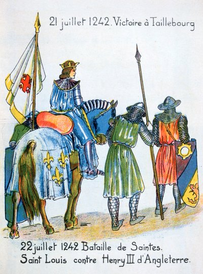 Taillebourg-i és Saintes-i csaták, Franciaország, 1242. július 21. és 22., XX. század alkotó: Unbekannt