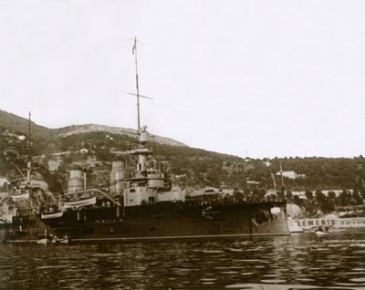 Csatahajó Villefranche-ban, Franciaország, 1914-c1918 alkotó: Unbekannt