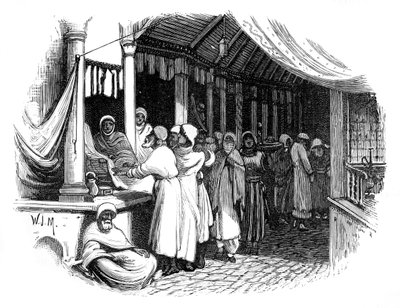 Bazár Konstantinápolyban, 1888 alkotó: Unbekannt