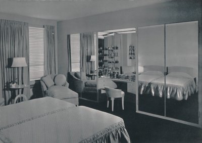 A hálószobát James F. Eppenstein tervezte, Chicago, 1942 alkotó: Unbekannt