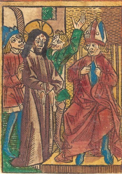 Kajafás előtt, Kr. e. 1490. alkotó: Unbekannt