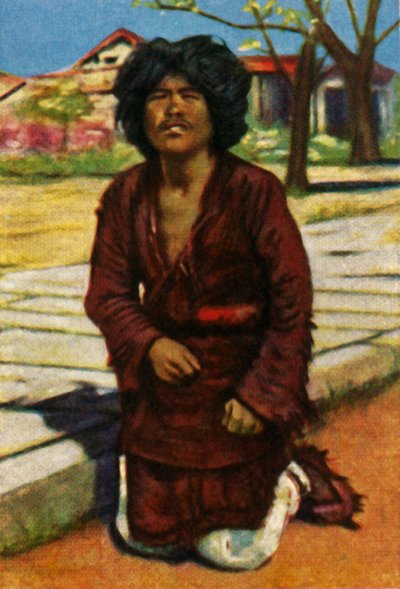 Koldus, Közép-Kína, 1928. alkotó: Unbekannt