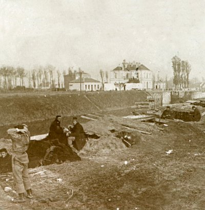 Belga kilátó, Yser, Flandria, Belgium, c1914-c1918 alkotó: Unbekannt