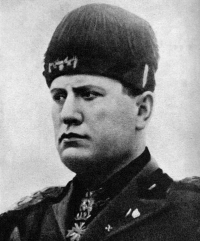 Benito Mussolini 1883-1945, olasz fasiszta diktátor, 1922-1936 alkotó: Unbekannt