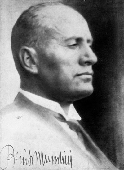 Benito Mussolini, olasz fasiszta diktátor, 1930-as évek alkotó: Unbekannt