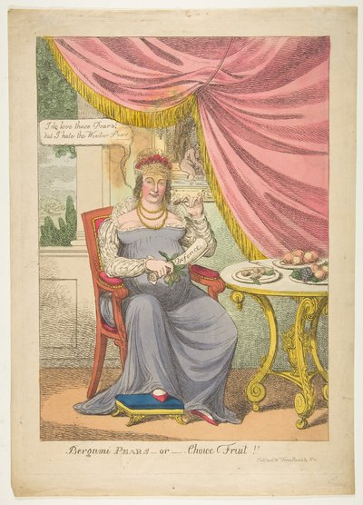 Bergami körte, vagy választott gyümölcs, 1820. október. alkotó: Unbekannt