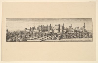 Berkshire, a windsori kastéllyal, 1666 után. alkotó: Unbekannt