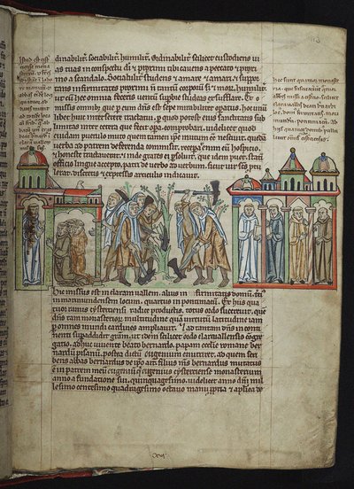 Clairvaux-i Bernard szerzeteseket küld leányházakba, ciszterci szerzetesek, 1249-1250. alkotó: Unbekannt