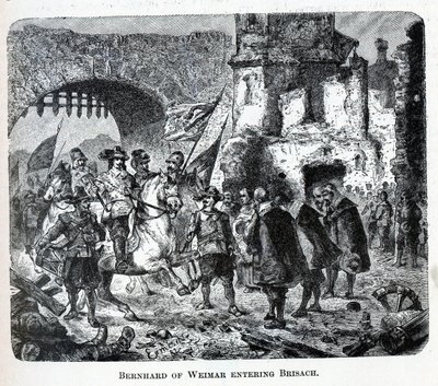 Weimari Bernhard belép Breisachba, 1882 alkotó: Unbekannt