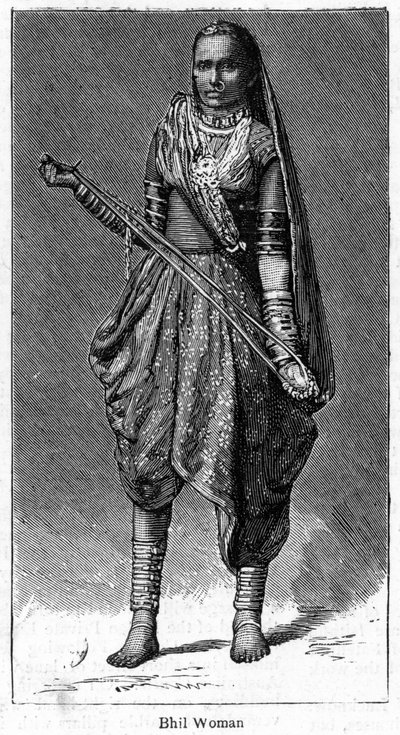 Bhil nő, 1886 alkotó: Unbekannt