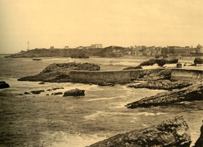 Biarritz – La Digue de la Cafetiere, 1930. alkotó: Unbekannt