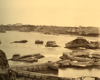 Biarritz – Áttekintés az Atalaye-ból, 1930 körül. alkotó: Unbekannt