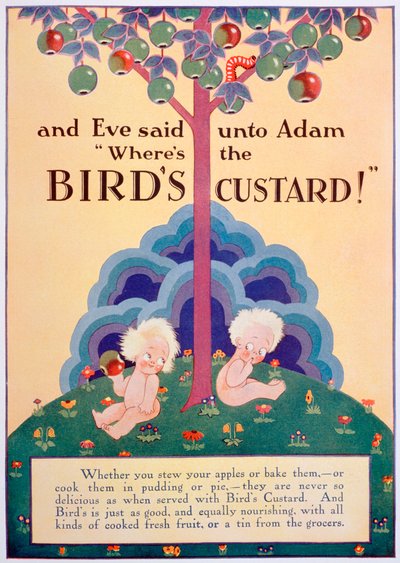 Birds Custard hirdetés, 1928 alkotó: Unbekannt