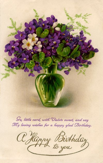 Születésnapi üdvözlőlap, 1900-1929 alkotó: Unbekannt