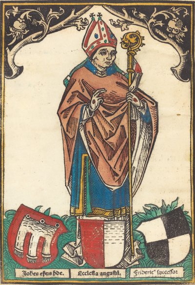 Augsburg három címeres püspöke, kb. 1485. alkotó: Unbekannt