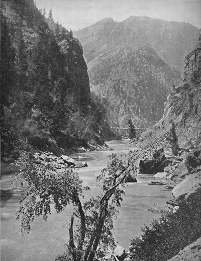 A Gunnison fekete kanyonja, Col., 1897. alkotó: Unbekannt