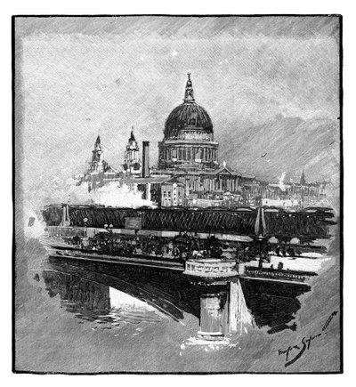Blackfriars Bridge és St Pauls Cathedral, London alkotó: Unbekannt